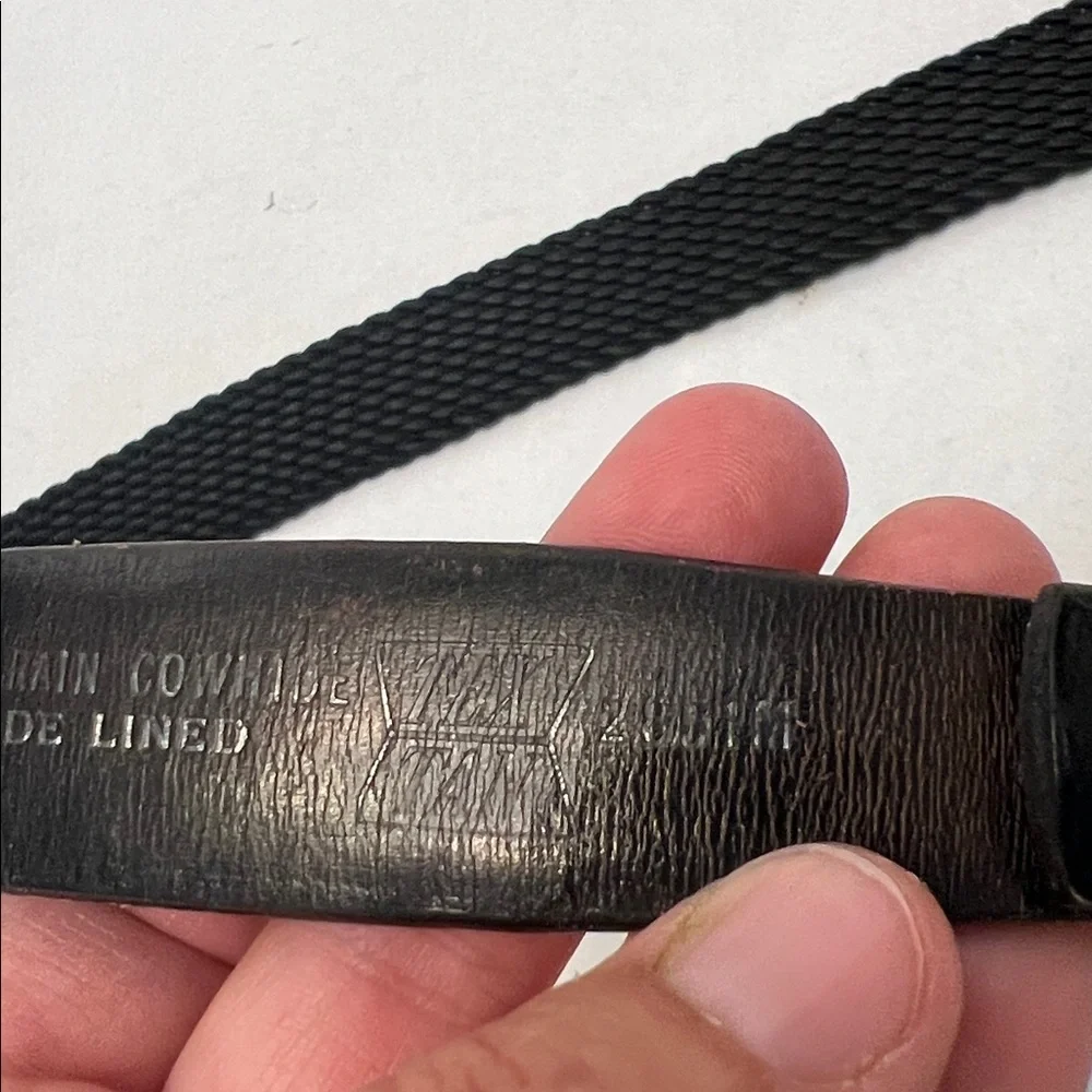 TEX TAN WESTERN BELT WITH SILVER HORSE BUCKLE CHAMBERS CO.